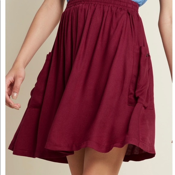 Modcloth Dresses & Skirts - NWOT ModCloth Staycation Pocketed Skirt